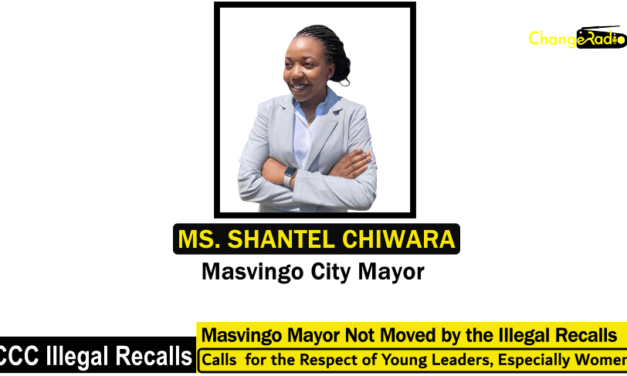 CCC Masvingo Mayor not Moved by the Illegal Recalls: Cals for the Respect of Young Leaders, Especially Women