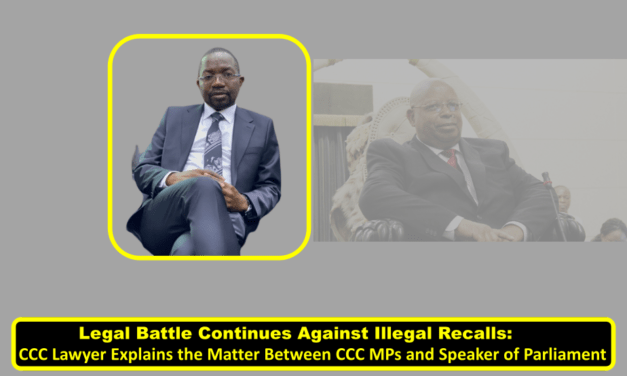 Legal Battle Continues Against Illegal Recalls: CCC Lawyer Explains the Matter Between CCC MPs and Speaker of Paliament