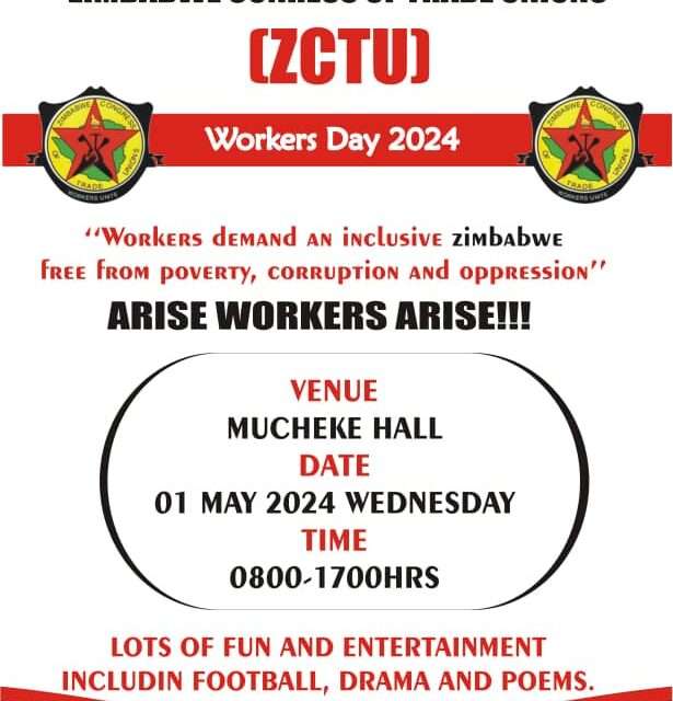 *ZCTU Masvingo District Commemorates May Day in Mucheke Hall