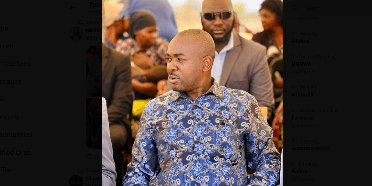 President Chamisa Declares: “It’s Time to Rebuild Our Country”